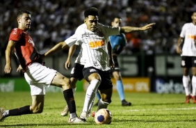 Menino Du durante vitória sobre o Athletico-PR, pela Copinha 2020