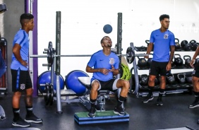 Juan, Vitinho e Du treinam para semifinal da Copinha 2020
