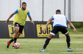 Atacante Walisson no treino do Sub-20 para semifinal da Copinha contra o Inter