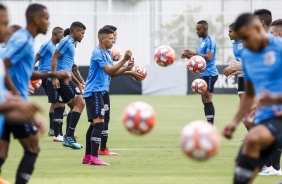 Atletas do Timozinho no treino do Sub-20 para semifinal da Copinha contra o Inter