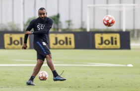 Coelho no treino do Sub-20 para semifinal da Copinha contra o Inter