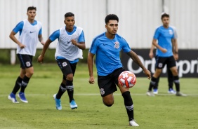 Du e Juan no treino do Sub-20 para semifinal da Copinha contra o Inter