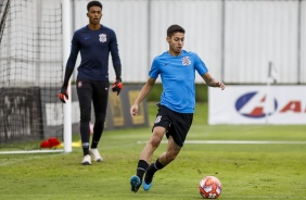 Gabriel Pereira no treino do Sub-20 para semifinal da Copinha contra o Inter