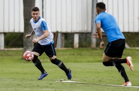 Jogadores do Sub-20 no treino do Sub-20 para semifinal da Copinha contra o Inter