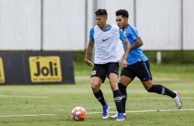 Rafael e Du no treino do Sub-20 para semifinal da Copinha contra o Inter