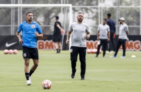 Vitinho no treino do Sub-20 para semifinal da Copinha contra o Inter