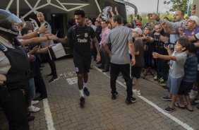 Gil na chegada do time em So Jos do Rio Preto