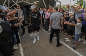 Gustavo na chegada do time em So Jos do Rio Preto