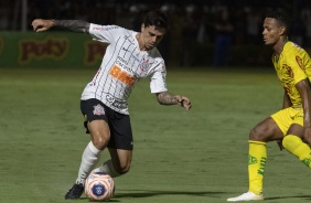 Fagner durante partida contra o Mirassol, pelo Paulista