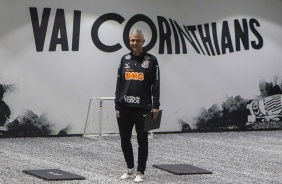 Treino desta tarde na Arena Corinthians. O prximo jogo da equipe ser contra o Botafogo-SP
