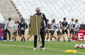 Treino desta tarde na Arena Corinthians. O prximo jogo da equipe ser contra o Botafogo-SP