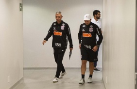 Treino desta tarde na Arena Corinthians. O prximo jogo da equipe ser contra o Botafogo-SP