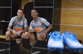 Treino desta tarde na Arena Corinthians. O prximo jogo da equipe ser contra o Botafogo-SP