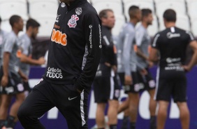 Treino desta tarde na Arena Corinthians. O prximo jogo da equipe ser contra o Botafogo-SP