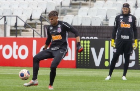 Treino desta tarde na Arena Corinthians. O prximo jogo da equipe ser contra o Botafogo-SP