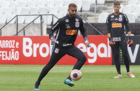 Treino desta tarde na Arena Corinthians. O prximo jogo da equipe ser contra o Botafogo-SP
