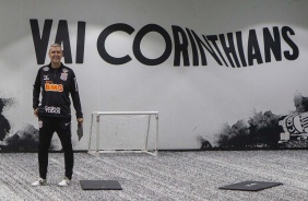 Treino desta tarde na Arena Corinthians. O prximo jogo da equipe ser contra o Botafogo-SP
