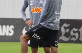 Camacho e Cantillo durante o treino desta tera-feira