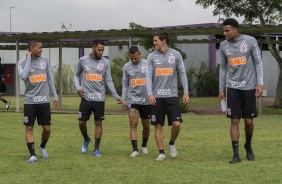 Madson, Everaldo, Janderson, Vital e Gustavo no CT Joaquim Grava