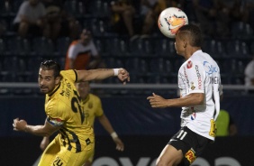 Janderson atuando pelo Corinthians contra o Guaraní-PAR