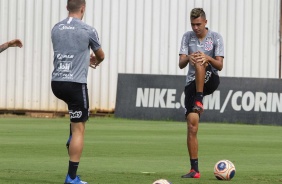 Cantillo durante atividade no treino da tarde desta sexta-feira