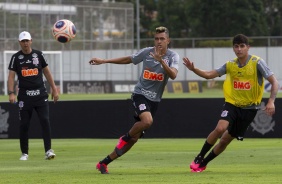 Cantillo e Araos durante o treino da tarde desta sexta-feira