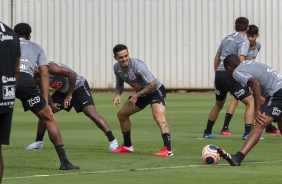 Fagner durante o treino da tarde desta sexta-feira