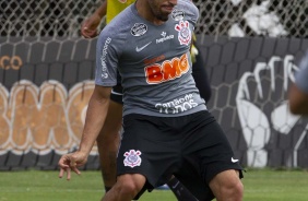 Gabriel durante o treino da tarde desta sexta-feira