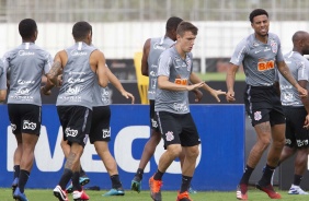 Piton e Gustavo durante o treino da manh desta sexta-feira