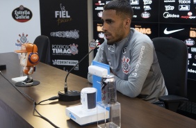 Volante Gabriel conversou com a imprensa antes do treino da tarde desta sexta-feira