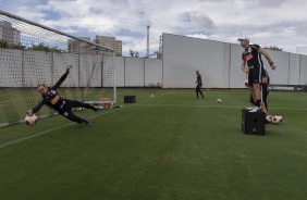 Walter durante treino da manh desta sexta-feira