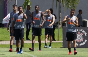 Pedro Henrique, Davó, Marllon, Carlos Augusto e Gabriel no CT Joaquim Grava