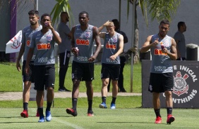 Pedro Henrique, Dav, Marllon, Carlos Augusto e Gabriel no CT Joaquim Grava