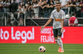 Cantillo durante o primeiro tempo do jogo contra a Inter de Limeira