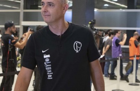 Tiago Nunes na chegada do Corinthians  Arena