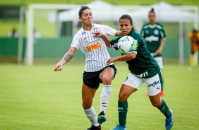 Gabi Zanotti em ao durante o jogo contra o Palmeiras