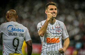 Boselli comemora seu gol nesta quarta-feira pela Libertadores