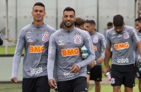Richard e Michel Macedo durante o treino desta terça-feira