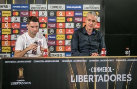Boselli e Tiago Nunes durante coletiva após o jogo desta quarta