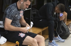 Boselli no vestiário, antes do jogo contra o Guaraní