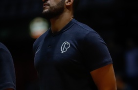 Bruno Savignani, treinador do Corinthians, antes do jogo contra o Rio Claro