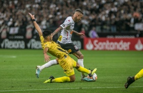 Luan durante a partida contra o Guaraní