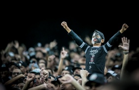 Torcida lotou a Arena Corinthians na noite desta quarta-feira contra o Guaraní