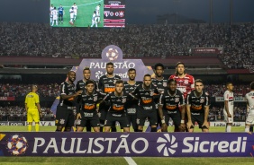 Time titular do Corinthians que enfrentou o São Paulo no Morumbi