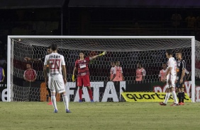 Cssio em ao durante o jogo contra o So Paulo