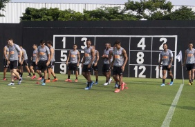 Elenco do Corinthians no de treino desta sexta-feira