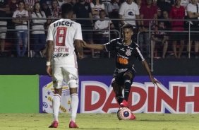 Pedrinho em ao durante o jogo contra o So Paulo