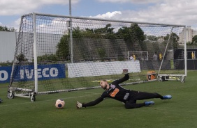 Goleiro Walter em treino desta tera-feira