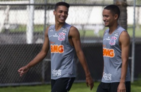 Pedrinho e Madson no CT Joaquim Grava