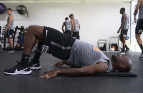 Vagner Love na academia do CT Joaquim Grava